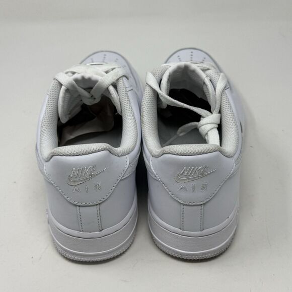 Nike Air Force 1 '07 Low Womens 9 Triple White Leather Athletic Shoes Sneakers - Picture 11 of 16